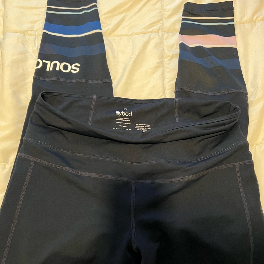 Lilybod leggings athleisure workout - active wear - size large